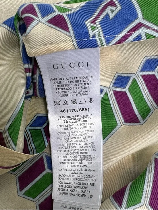 Gucci silk 3-D men’s bowling shirt - Picture 4 of 6